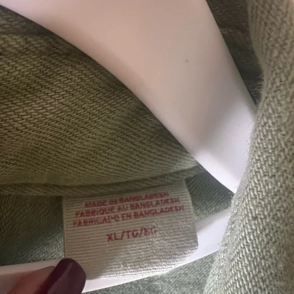 Olive Green Button-Up Shirt - Picture 8 of 13